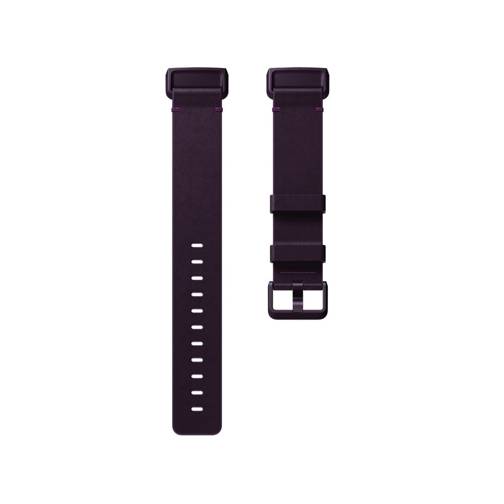 fitbit charge 3 plum leather band